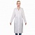 Халат медицинский женский белый, тиси, размер 52-54, рост 158-164, плотность ткани 120 г/м2, 610734