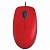 Мышь проводная LOGITECH M110,USB, 2 кнопки+1 колесо-кнопка, оптическая, красная, 910-005489
