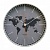 Часы настенные TROYKA 77777733 круг, серые, серебристая рамка, 30,5х30,5х5