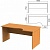 Стол письменный эргономичный "Фея" (ш1600*г900*в750 мм), правый, цвет орех милан, СФ14.5