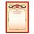 Грамота Почетная А4, мелованный картон, бронза, красная, BRAUBERG,122092