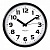 Часы настенные TROYKA 91900945 круг, белые, черная рамка, 23х23х4см