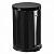 Ведро-контейнер для мусора (урна) с педалью LAIMA "Classic", 20 л, черное, глянцевое, металл, 604945