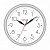 Часы настенные TROYKA 21270212 круг, белые, серебристая рамка, 24,5х24,5х3,1см