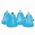 Украшения елочные подвесные "Колокольчики", НАБОР 4 шт, 6,5 см, пласт, полупрозрачный, голубой,59598