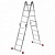 Лестница-трансформер алюминиевая 4х4 ступени, высота 4,5 м (4 секции по 1,2 м) до 150 кг, вес 16,5 к