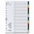 Разделитель пластиковый DURABLE (Германия), 10 листов, А4, цифровой 1-10, цветной, оглавл., 6740-27