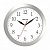 Часы настенные TROYKA 11170113 круг, белые, серебристая рамка, 29х29х3,5см