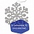 Украшение елочное подвесное "Снежинка серебристая" ЗОЛОТАЯ СКАЗКА, НАБОР 6 шт,12 см, глиттер, 591131