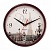 Часы настенные TROYKA 91931927 круг, с рисунком "Paris", коричневая рамка, 23х23х4см
