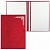 Папка адресная бархат с виньеткой, формат А4, красная, индивидуальная упаковка, АП4-фк-047