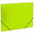 Папка на резинках BRAUBERG "Neon", неоновая зеленая, до 300 листов, 0,5мм, 227460