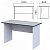 Стол письменный "Монолит" (ш1200*г600*в750 мм), цвет серый, СМ21.11