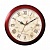 Часы настенные TROYKA 11131150 круг, бежевые с рисунком "Карта", коричневая рамка, 29х29х3,5см