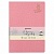 Тетрадь B5 (179х250мм) 60л, сшивка, клетка, кожзам под рогожку, розовый, BRAUBERG HARMONY, 403840