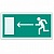 Знак эвакуационный "Направление к эвакуацион.выходу налево",300*150мм,самокл,фотолюминесцентный,Е 04